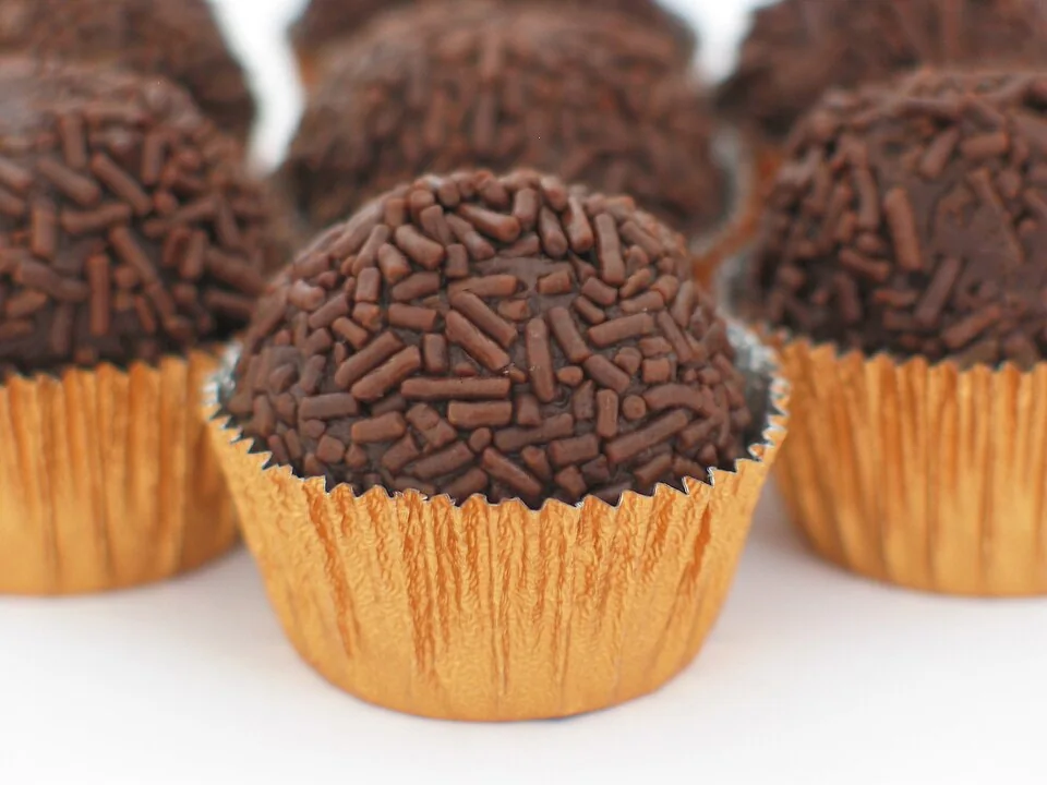 Brigadeiros chocolate truffles serving inspiration