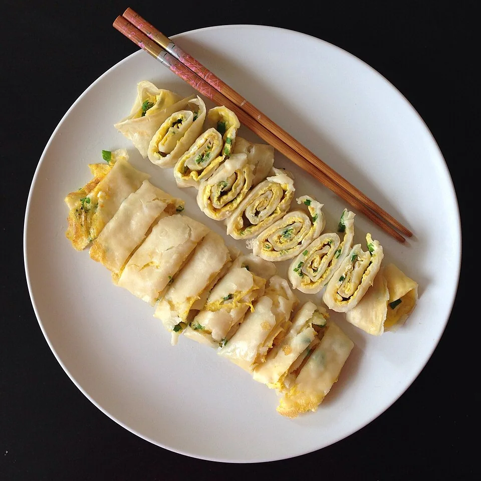 Dan bing egg crepes serving inspiration