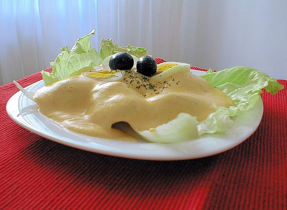 Papa a la huancaina serving inspiration