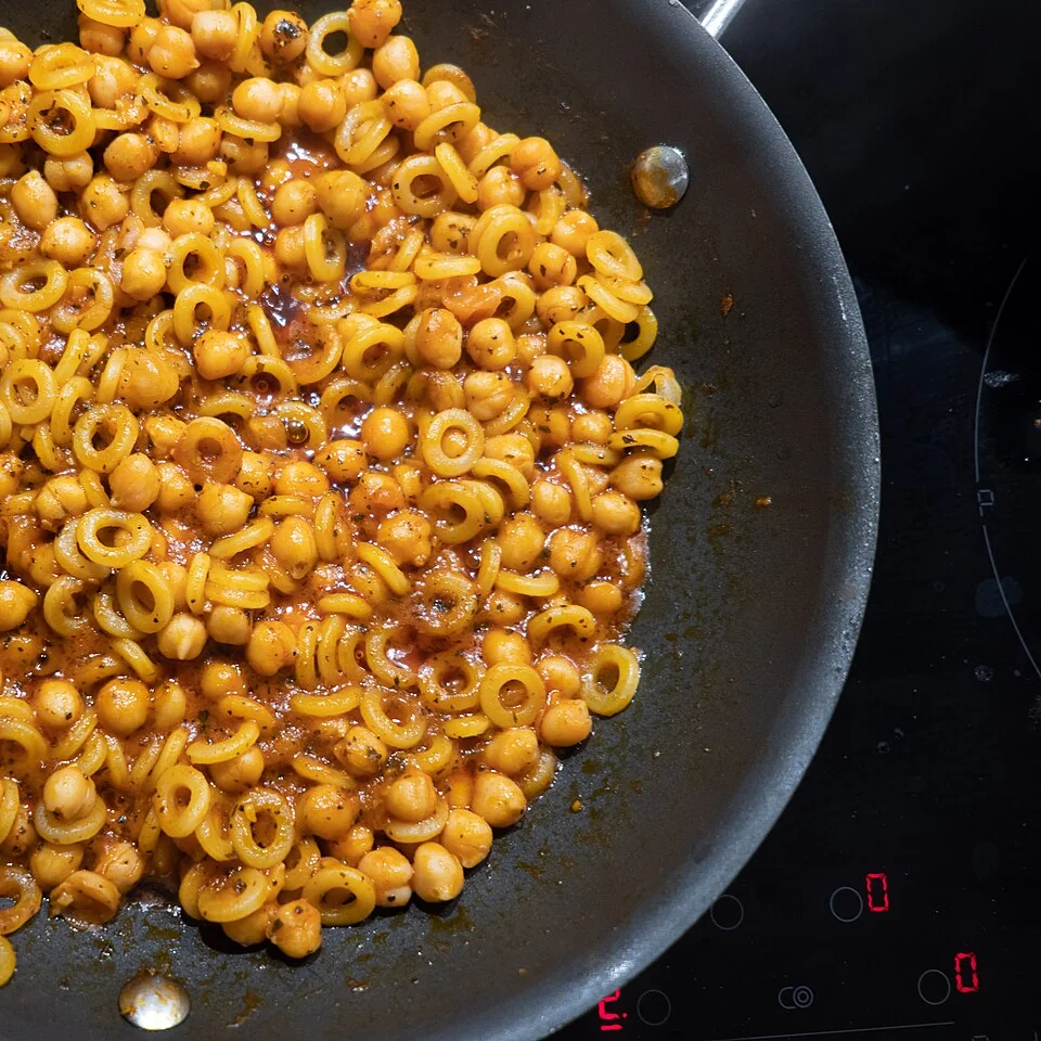 Pasta e ceci serving inspiration