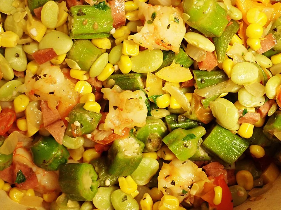 Succotash corn and butter beans serving inspiration